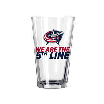 Columbus Blue Jackets 16oz Slogan Pint Glass
