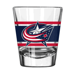 Columbus Blue Jackets 2oz Stripe Shot Glass
