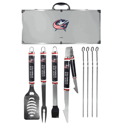 Columbus Blue Jackets 8 pc Logo BBQ Set