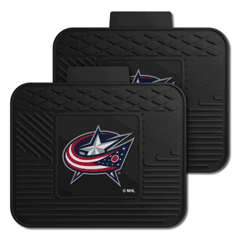 Columbus Blue Jackets Back Seat Car Utility Mats - 2 Piece Set