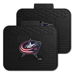 Columbus Blue Jackets Back Seat Car Utility Mats - 2 Piece Set