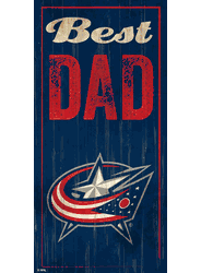Columbus Blue Jackets Best Dad 6x12 Sign