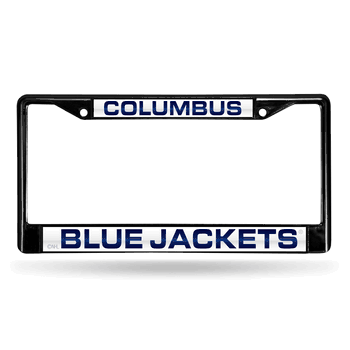 Columbus Blue Jackets Black Laser Chrome Frame