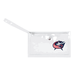 Columbus Blue Jackets Clear Ticket Wristlet