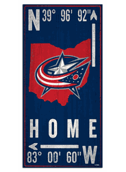 Columbus Blue Jackets Coordinate 6x12 Sign
