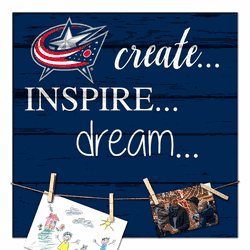 Columbus Blue Jackets Create, Inspire, Dream Sign