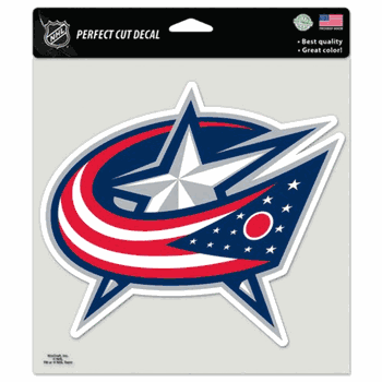 Columbus Blue Jackets Decal 8x8 Perfect Cut Color