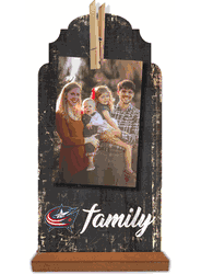Columbus Blue Jackets Family Clothespin 6x12