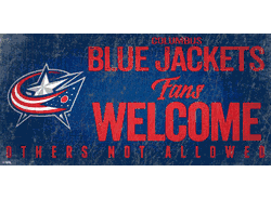Columbus Blue Jackets Fans Welcome Sign