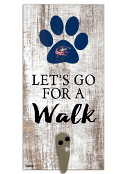 Columbus Blue Jackets Leash Holder 6x12 Sign