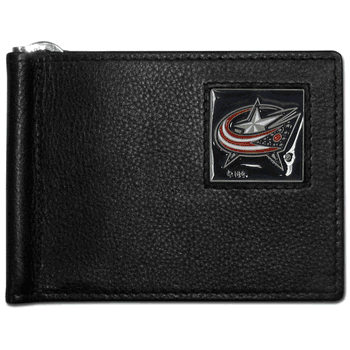 Columbus Blue Jackets Leather Bill Clip Wallet