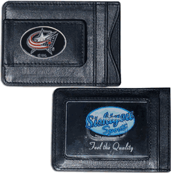Columbus Blue Jackets Leather Cash & Cardholder