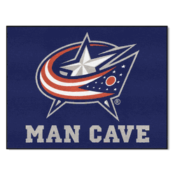 Columbus Blue Jackets Man Cave All-Star Rug - 34 in. x 42.5 in.