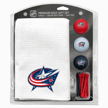 Columbus Blue Jackets Microfiber Towel Gift Set - 16 x 40 (White)