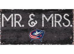 Columbus Blue Jackets Mr. & Mrs. Sign