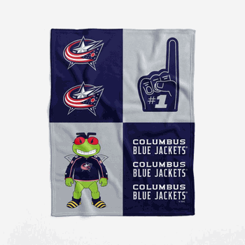 Columbus Blue Jackets NHL Domino Swaddle Blanket 40x50 inches
