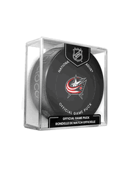 Columbus Blue Jackets NHL Hockey Official Game Puck IN CUBE