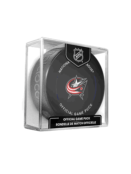 Columbus Blue Jackets NHL Hockey Official Game Puck IN CUBE