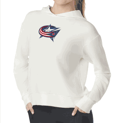 Columbus Blue Jackets NHL Kadi Waffle Hoodie Coconut Cream XL
