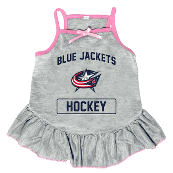 Columbus Blue Jackets Pet Dress Grey Type XLarge