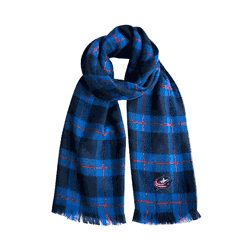 Columbus Blue Jackets Plaid Blanket Scarf NV-RED