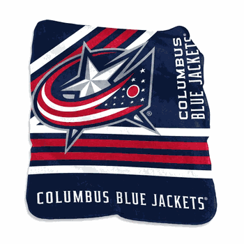 Columbus Blue Jackets Raschel Throw