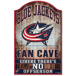 Columbus Blue Jackets Sign 11x17 Wood Fan Cave Design