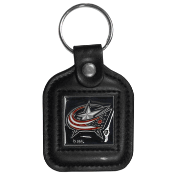 Columbus Blue Jackets Square Leatherette Key Chain
