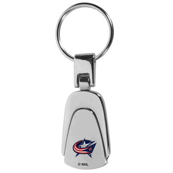 Columbus Blue Jackets Steel Teardop Key Chain