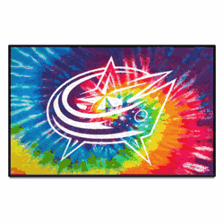 Columbus Blue Jackets Tie Dye Starter Mat Accent Rug - 19in. x 30in.