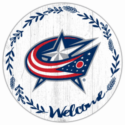 Columbus Blue Jackets Welcome 12in Circle