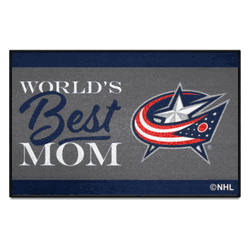 Columbus Blue Jackets World's Best Mom Starter Mat Accent Rug - 19in. x 30in.