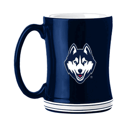 Connecticut Huskies 14oz Relief Mug