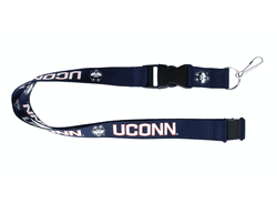 Connecticut Huskies Lanyard Blue
