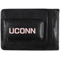 Connecticut Huskies Logo Leather Cash and Cardholder