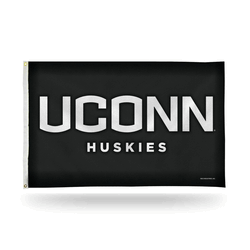 Connecticut Huskies UCONN Carbon Fiber 3' x 5' Banner Flag