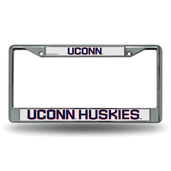 Connecticut Huskies Chrome Frame