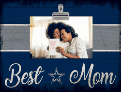 Dallas Cowboys 10" x 8" Best Mom with Stripe Clip Frame
