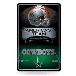 Dallas Cowboys  11" x 17" Metal Home Dcor Sign