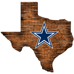 Dallas Cowboys 12" Mini Roadmap State Sign