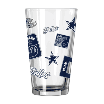 Dallas Cowboys 16oz Dreamweave Pint Glass