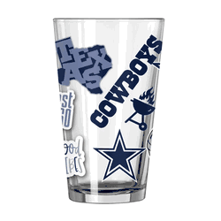 Dallas Cowboys 16oz Native Pint Glass