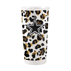 Dallas Cowboys 20oz Neutral Leopard Stainless Steel Tumbler