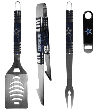 Dallas Cowboys 3 pc BBQ Set and Bottle Opener