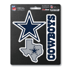 Dallas Cowboys 3 Piece Decal Sticker Set