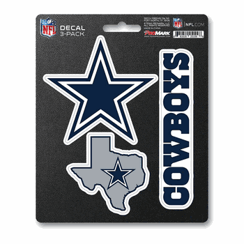 Dallas Cowboys 3 Piece Decal Sticker Set