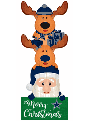 Dallas Cowboys 31" Santa Stack Leaner