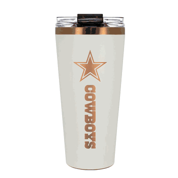 Dallas Cowboys 32oz Crme and Copper Big Slim Tumbler with Straw