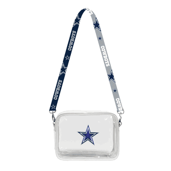 Dallas Cowboys 3D Logo Clear Fanny Fan Purse