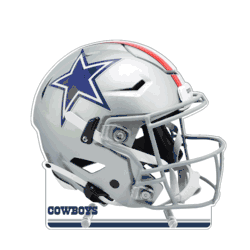 Dallas Cowboys Acrylic Standee, Throwback Helmet 2